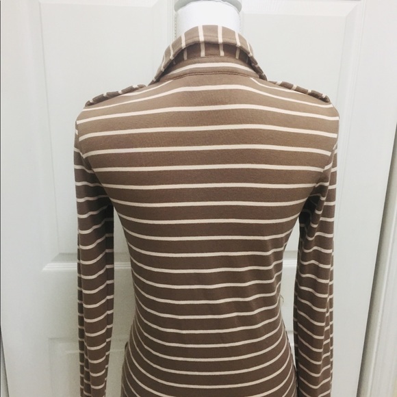 Tory Burch | Armel Polo Shirt - Brown | Size S - Picture 6 of 8